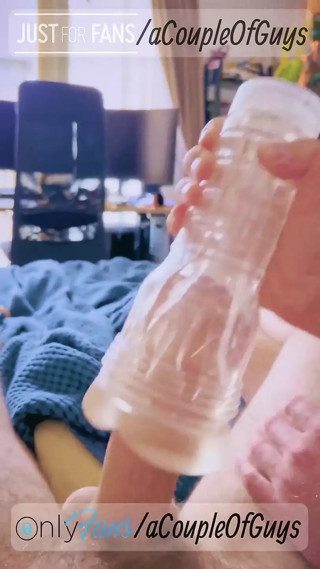 Two Cocks Double Cum Sharing a Toy