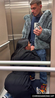 Blowjob and Sex in the Elevator with a Latina with a Big Butt - Sara Retali