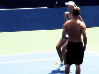 Maria Sharapova - hot training session