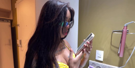 I Made the Deadbeat Pay What He Owes by Eating My Tight Pussy