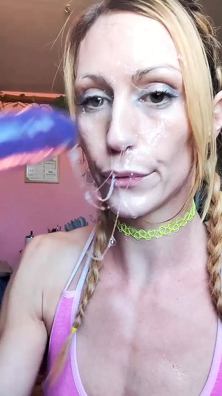 Vanessa Hastings Messy Spit Face Dildo Deepthroat