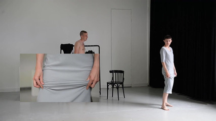 Undressing Floriane Misslin to reveal her little tits