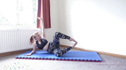 AuntJudys – Busty Mature Bombshell Mrs. Red – Horny Yoga Workout