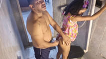 I caught my stepdaughter masturbating in the bathroom