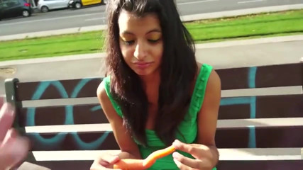 Lovely brunette gets fucked and jizzed on the bed