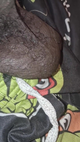 Up Close &amp, Personal Huge Balls Massive Black Uncut Dick