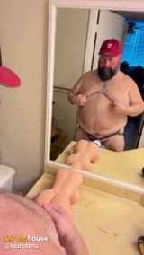 Eating My Load off a Toy Pussy
