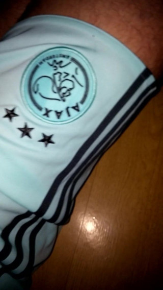 Me in Adidas - Ajax light green football shorts