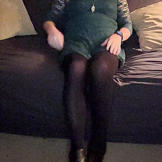 Lauren's Quickie in Lace Dress and Black Pantyhose thumbnail