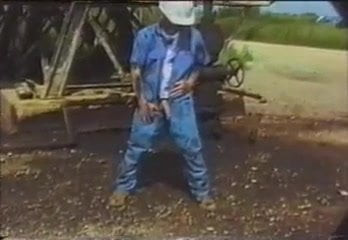 hot worker at the oil rig