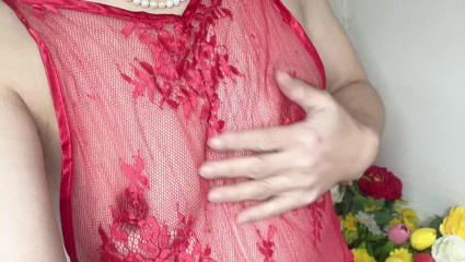Petite Hana Wear Dress See Throw Her Tit so Sexy Pussy Ass