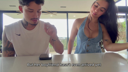 I give my boyfriend an anal douche and it's my stepbrother who fills my ass with cum - Iris Rodriguez & Danner Mendez