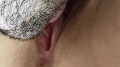 Female Wet Throbbing Orgasm. Close-up.