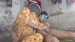 Step-sister hit ass, sucked his cock from step-brother's cock and sucked water from his cock Hindi audio