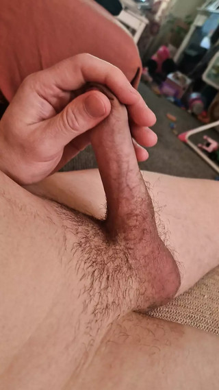 Masterbating my big dick