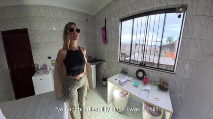 The little blind went to the gynecologist and had orgasms in her anus.