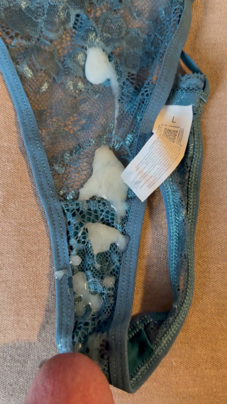 Cum on wife's panties 60