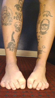 Feet Tattoos Toe Wiggling Barefoot
