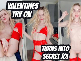 Valentines Try On Haul Turns Into Secret JOI by Sofie Skye full video available now