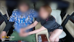 The Husband Is Watching the Game. a Married Woman Hurriedly Gives a in the Car