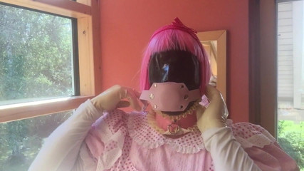 Sissy Marcia swallows 2,16 inch thick Cock - Gag