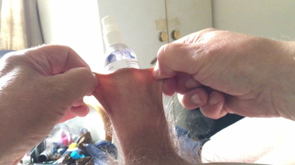 Baby oil foreskin video - small spray