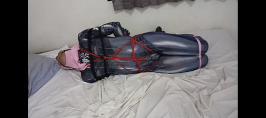 Spidey get stuck in hogtied part 2 thumbnail