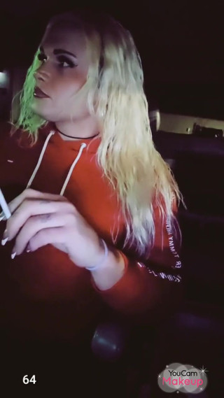 Lola SpaisDarkfetish2k  People are watching me as I sit in my truck and take sexy deep drags from a Virginia slim 120 smoking sexy just to k | Tranny Update | Porn videos