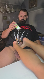 Footjob and Cum Shot