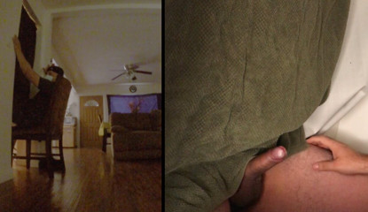 Straight cholo cock serviced at glory hole