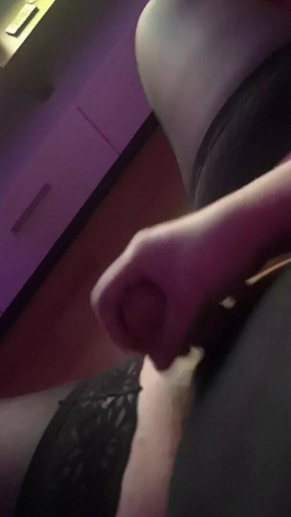 Shemale cum fast with toy in her ass. Self fuck german