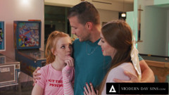 MODERN-DAY SINS - Two Hotties Say Yes For A Threesome With Their Crush
