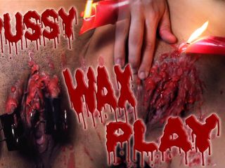 Hot candle wax in my pussy - Sadomasochistic self punishment