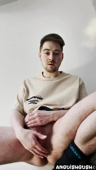 Risky Hot Guy Masturbates in Public Stairway - Anguish Gush