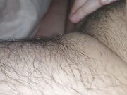 Step mom can't resist on step son big erection and handjob him