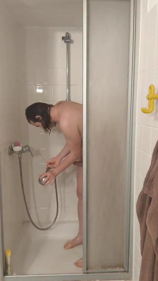 Showering and Masturbating Until Orgasm thumbnail