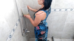 Piss bath, stepdaddy fills the 5-liter. We fill it together !!!!