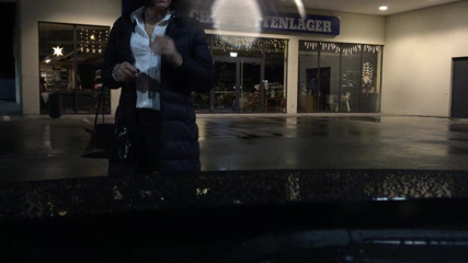 Crossdresser in public  shopping