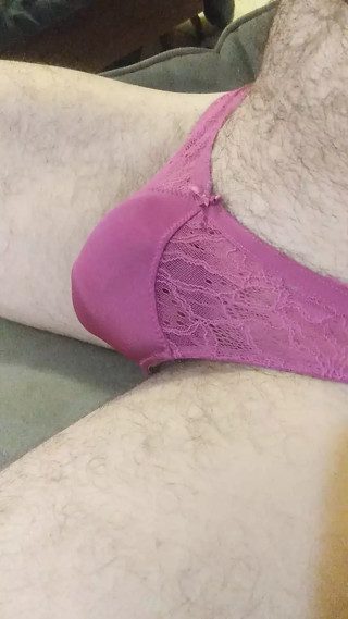 Put On My GFs Undies And Came Huge