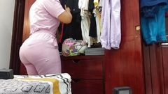 Camera records the big ass nurse