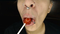 Pierced Lesbian Lollipop Licker