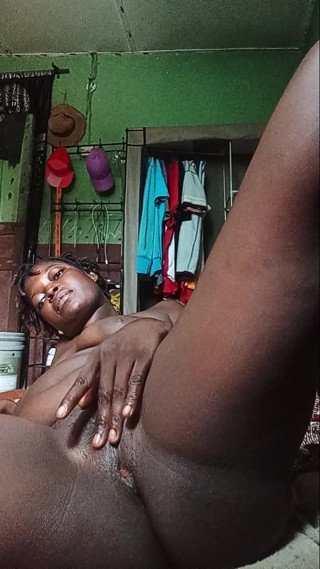 The ebony pussy
