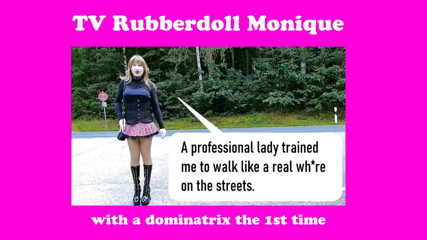 Rubberdoll Monique - Gumminuttentraining mit Domina