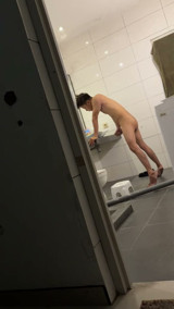 Gay Caught Masturbation in Toilet