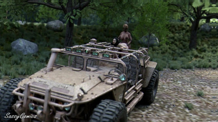 Arab Woman Anal Fucked by Trans Soldier on Military Vehicle - Sassycomics thumbnail