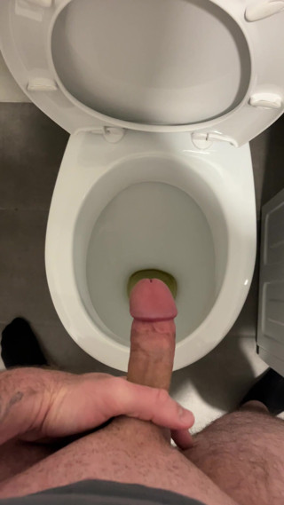 Piss masturbation and cumshot
