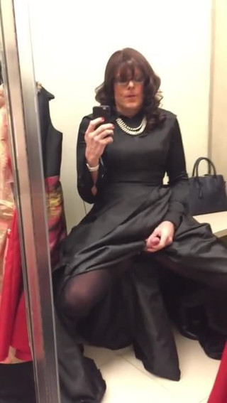 black ballgown