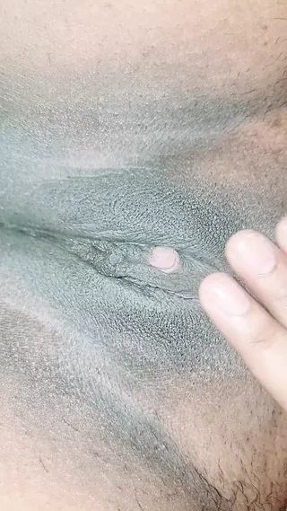 Extreme Close up Pussy spreading and Clit Outside Black Inside Pink