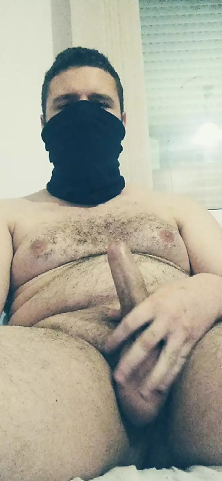 George the teddy bear is very horny and can't keep his cock from cumming