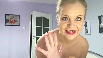 Granny Does It Solo in Her Bedroom